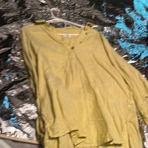 Green blouse long sleeve size large